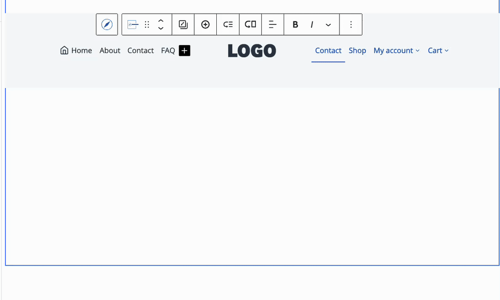 Creating a Mega Menu Via Block Toolbar