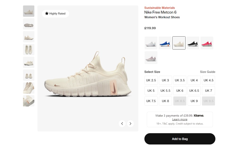 nike product variation
