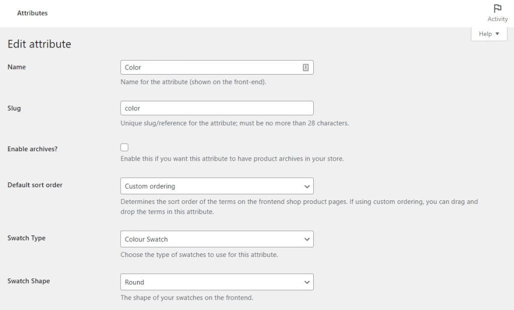 add new attribute woocommerce