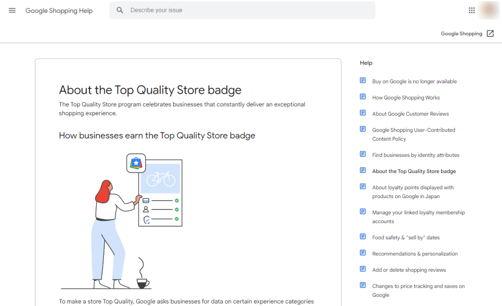 google quality store badge