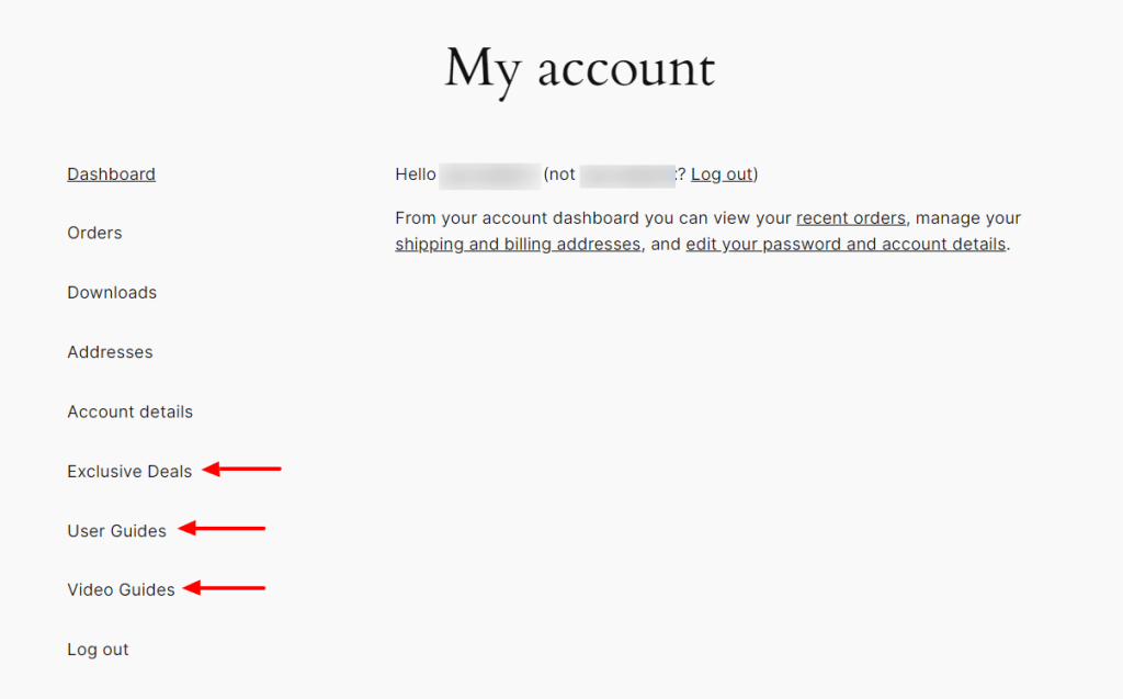 edited account page
