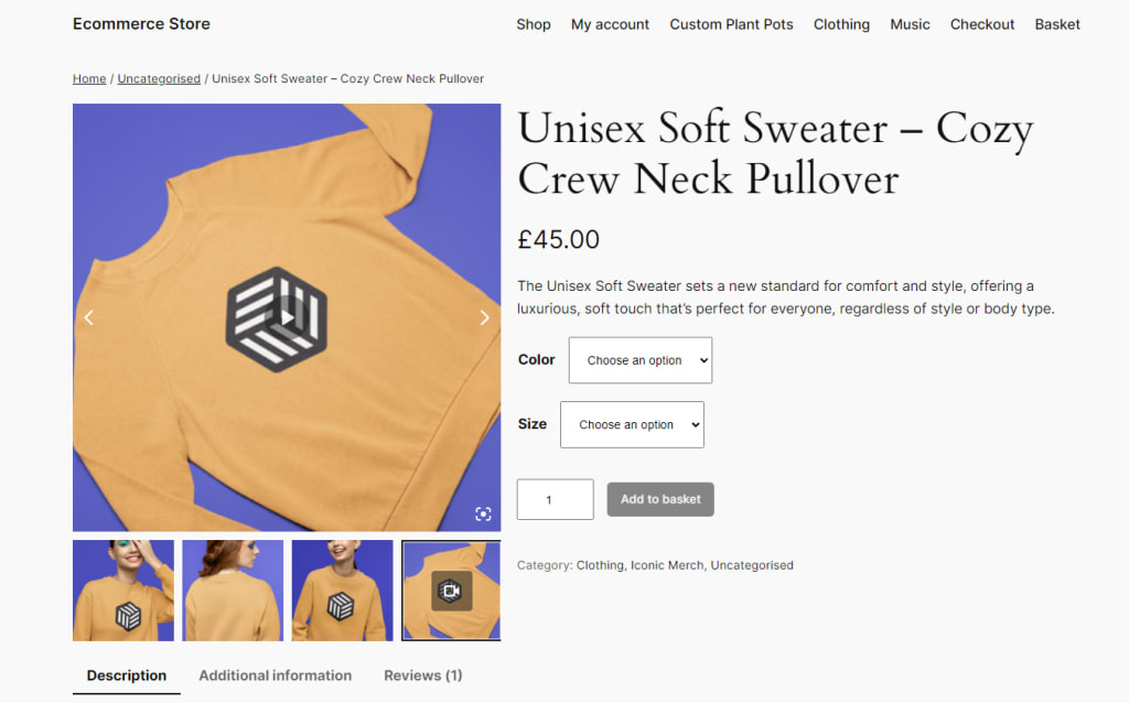 video in product gallery woothumbs