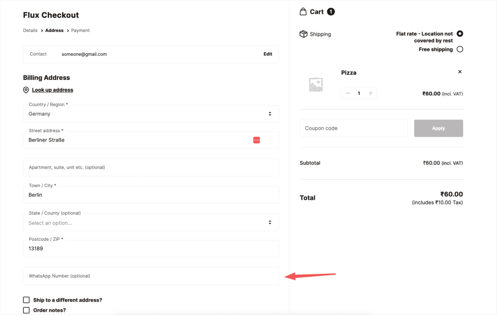 custom checkout field woocommerce