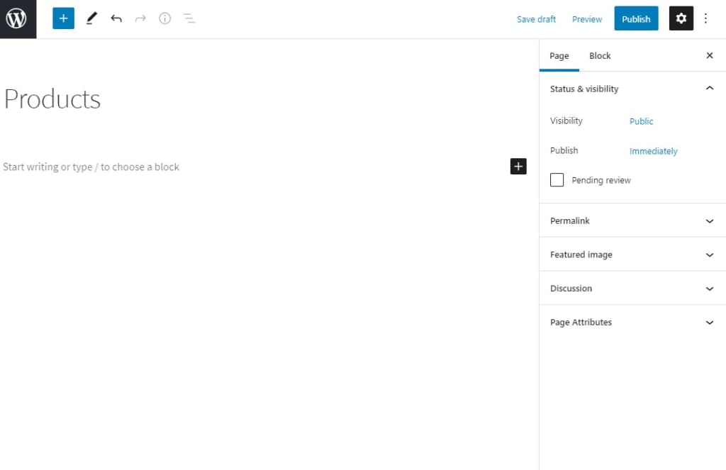 add product block