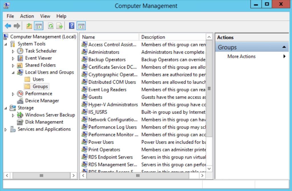 Create a custom group for assigning folder or file level permissions within a windows server.