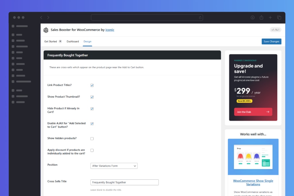 Sales Booster General Settings