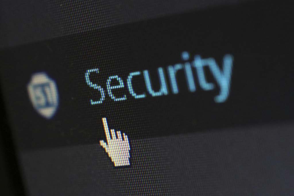 security tab on website