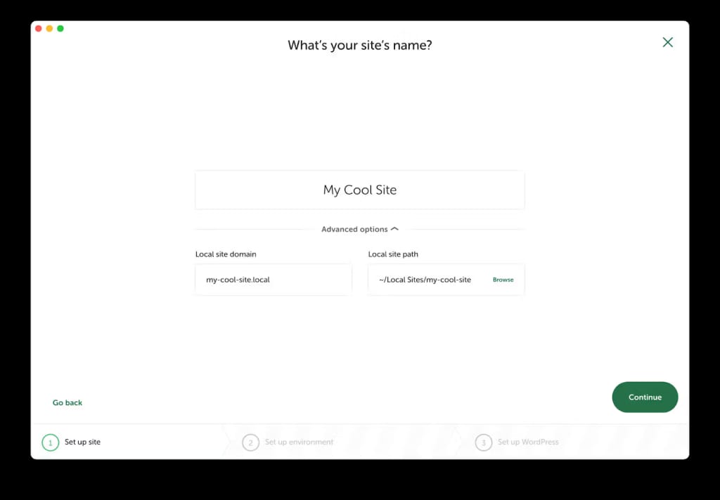 name localwp site