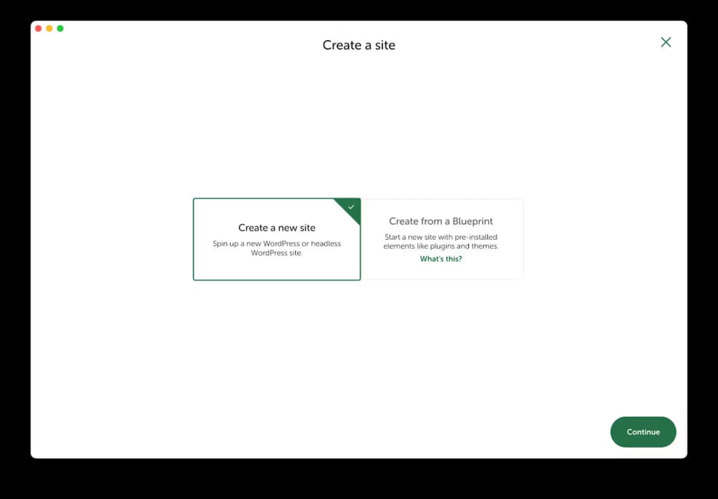 create new localwp site