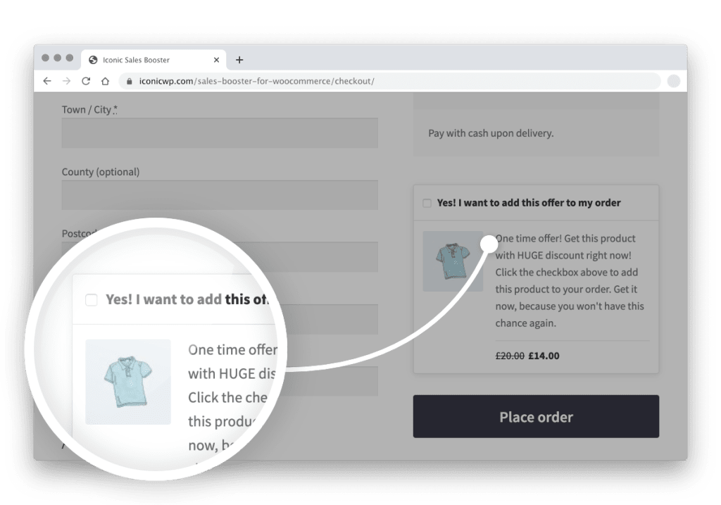order bump at checkout