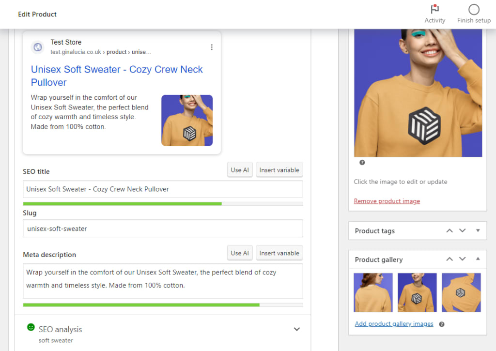 seo product description