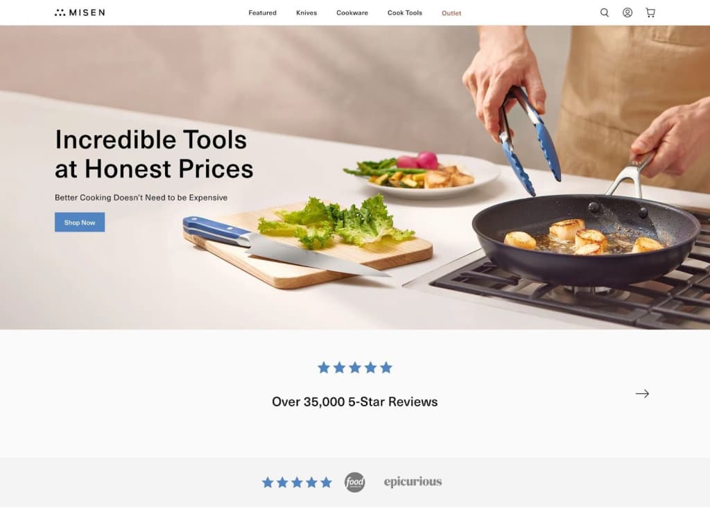 Misen’s homepage.