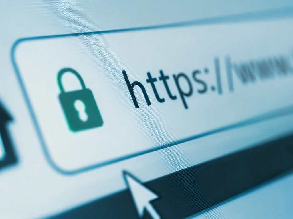 computer screen showing https address