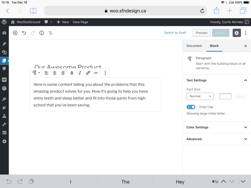 create a new long form sales page