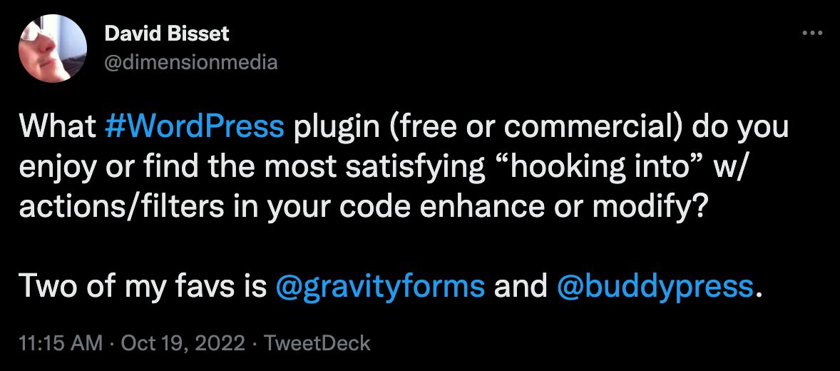 A tweet from @dimensionmedia that reads