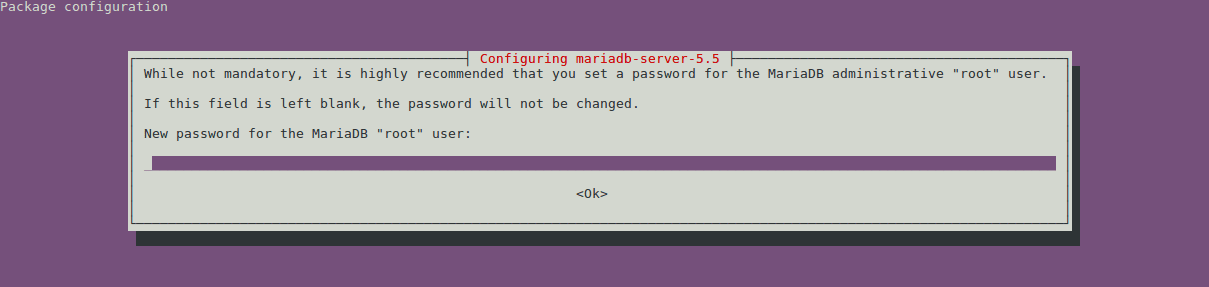 Changing the MySQL root password is advised when upgrading.