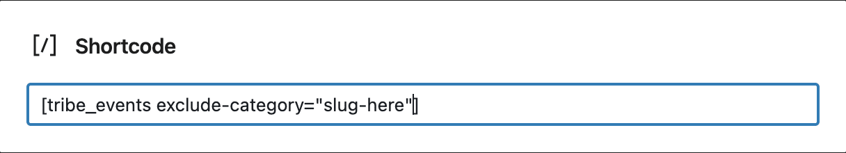 New shortcode attributes
