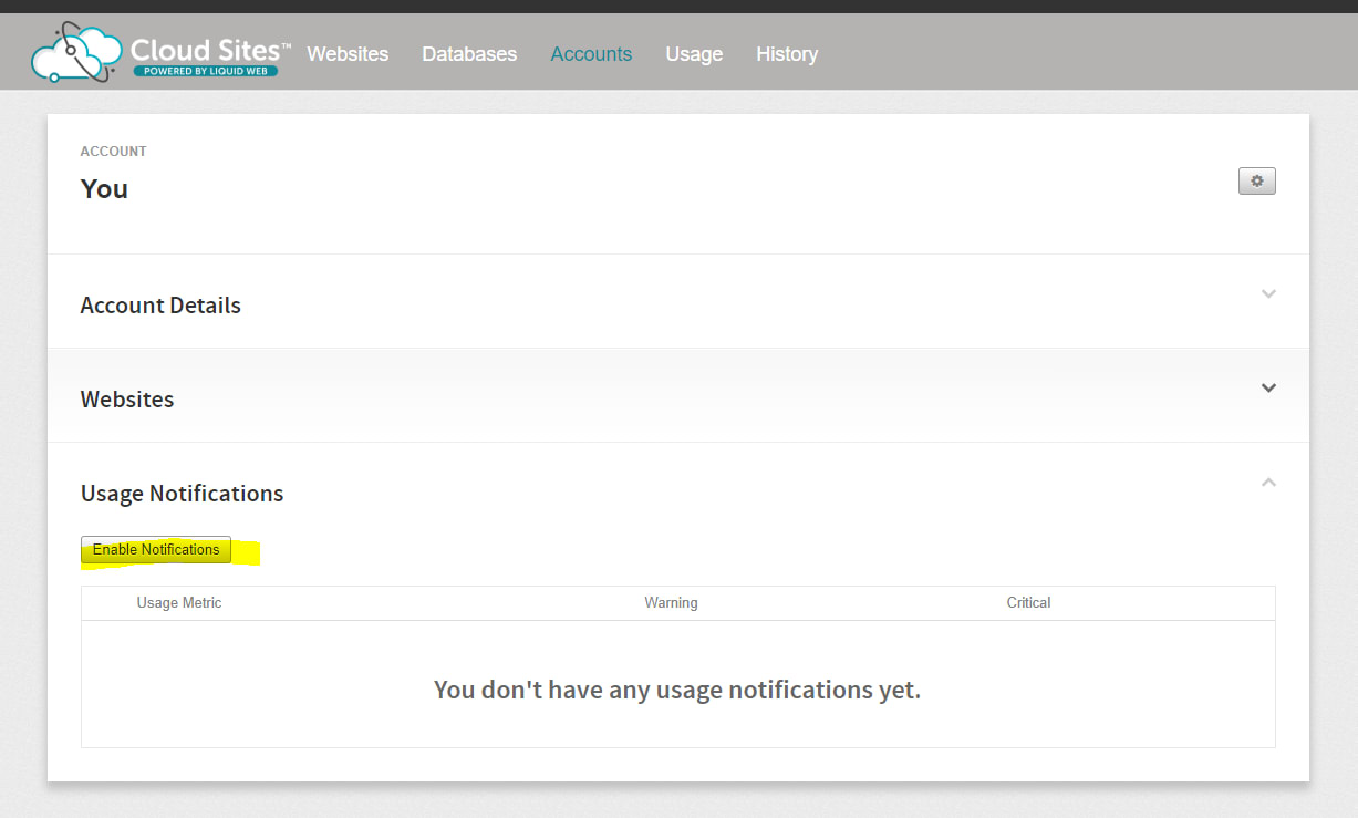 enable notifications button highlighted
