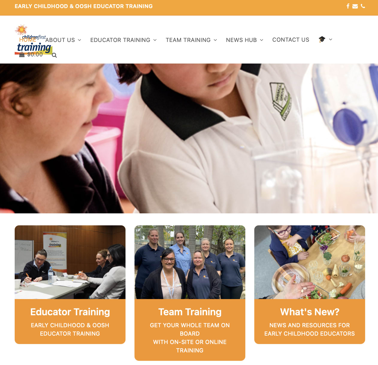 Online courses with The Events Calendar homepage