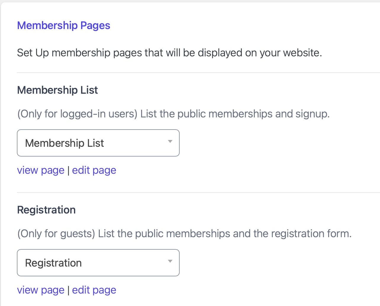 Enabling MemberDash registration