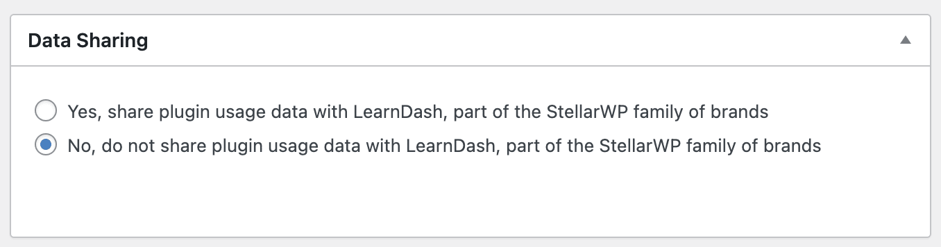 Telemetry data sharing approval setting