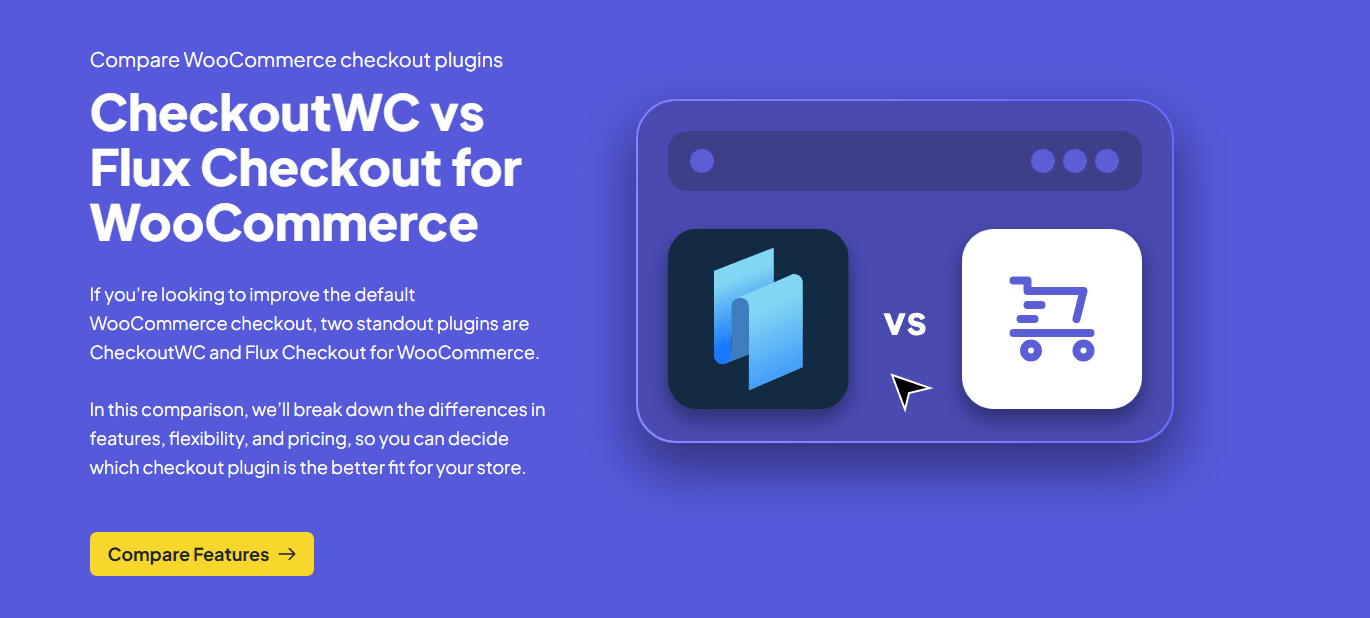 flux checkout vs checkoutwc