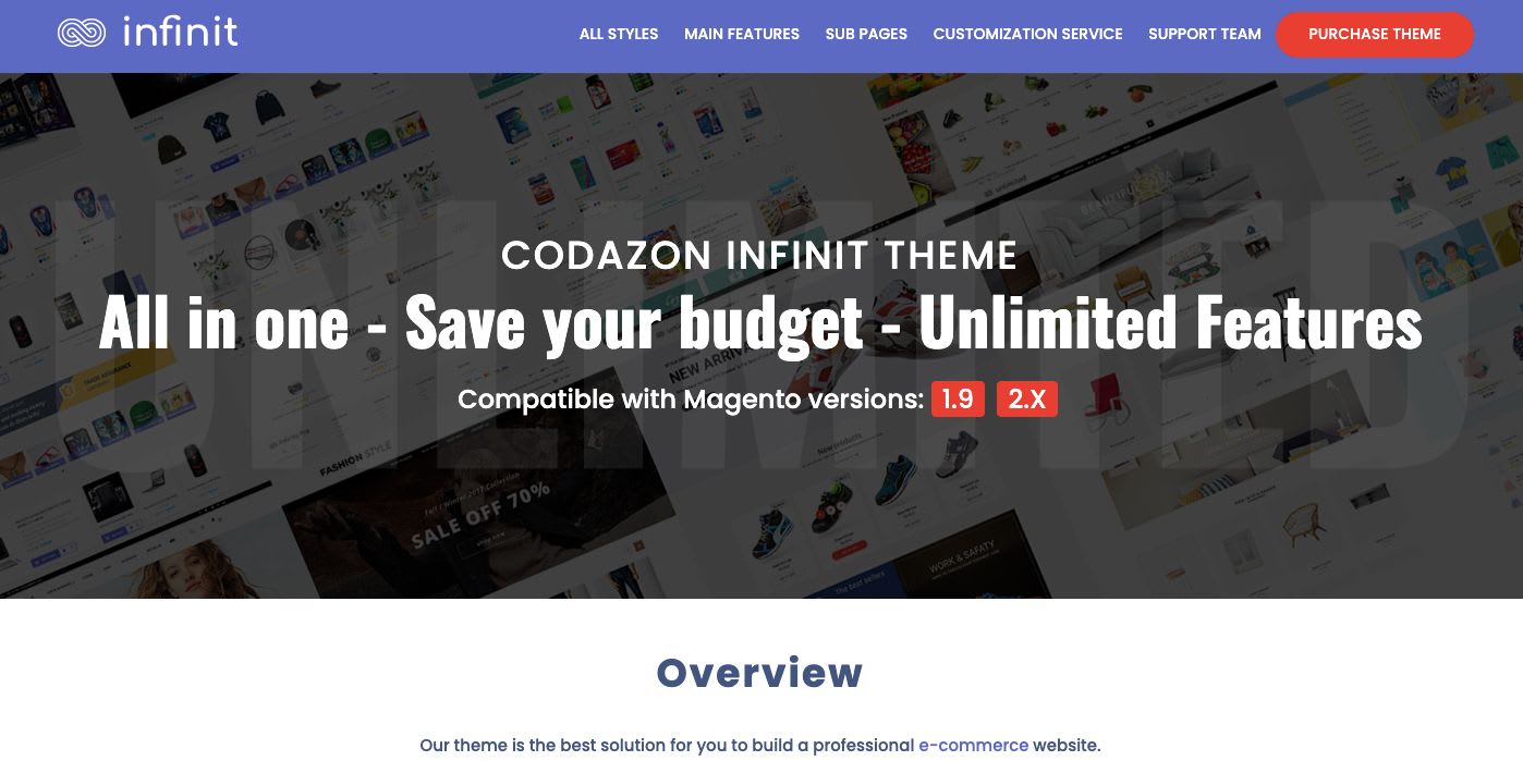 Infinit is the best Magento mobile theme for optimizing reviews with product images.