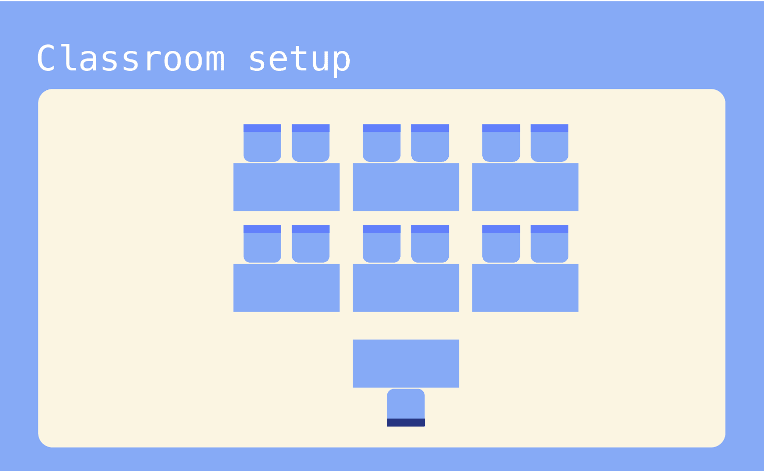 Classroom-style seating