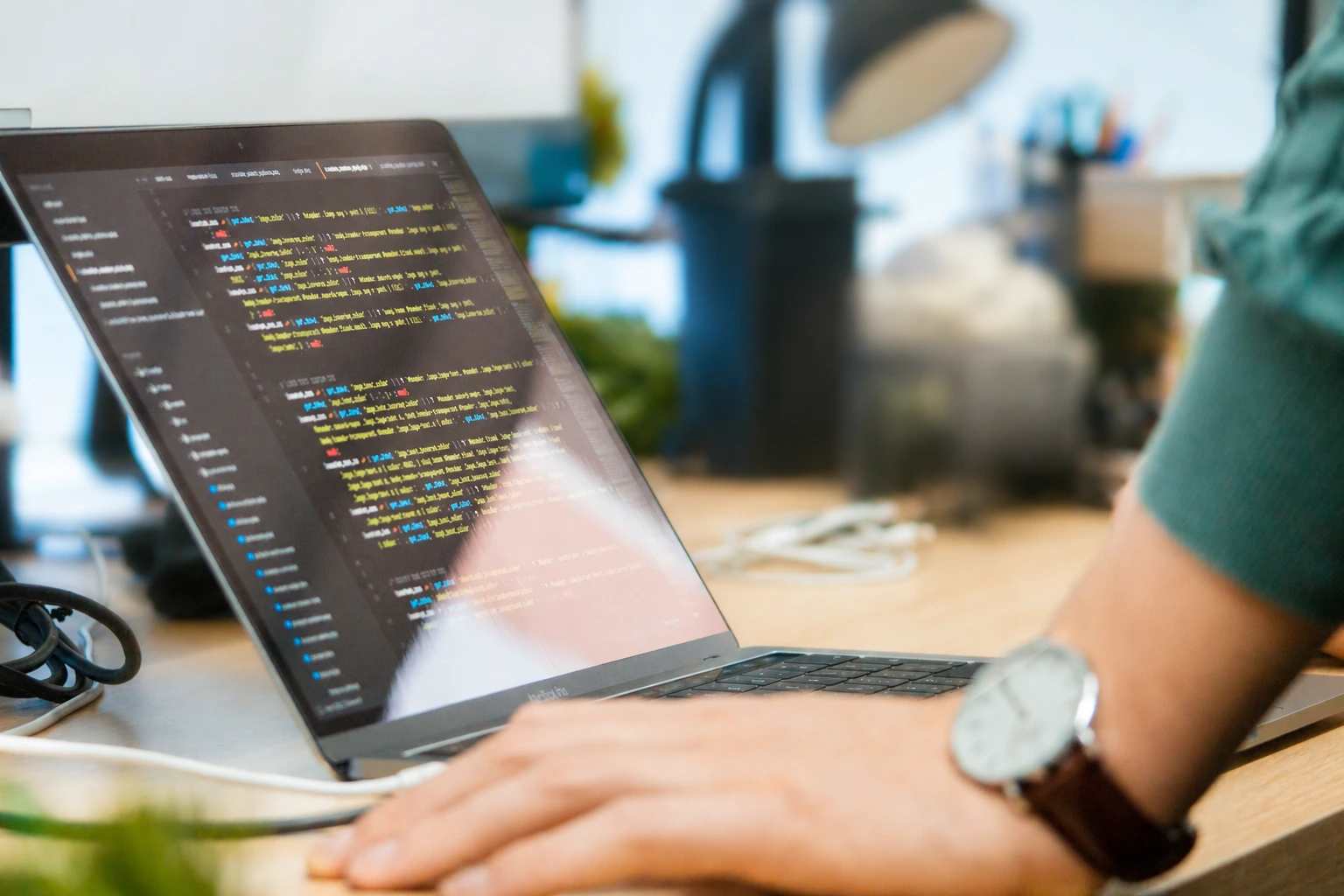 Computer monitor with code