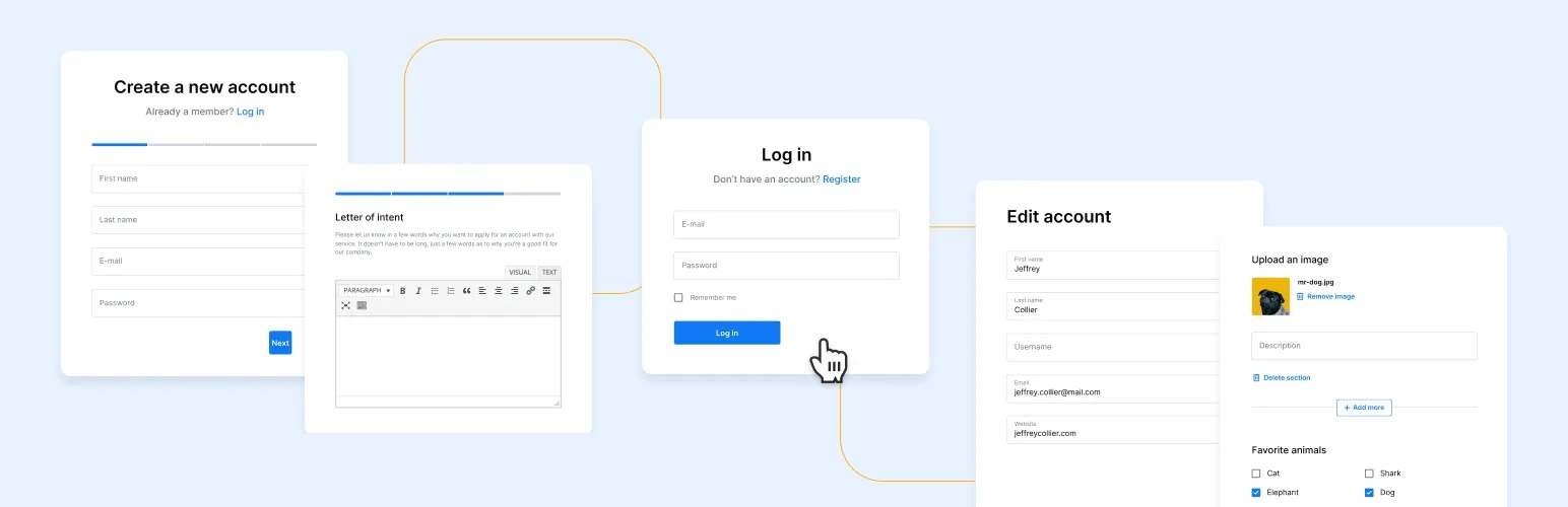 user profile builder community plugin