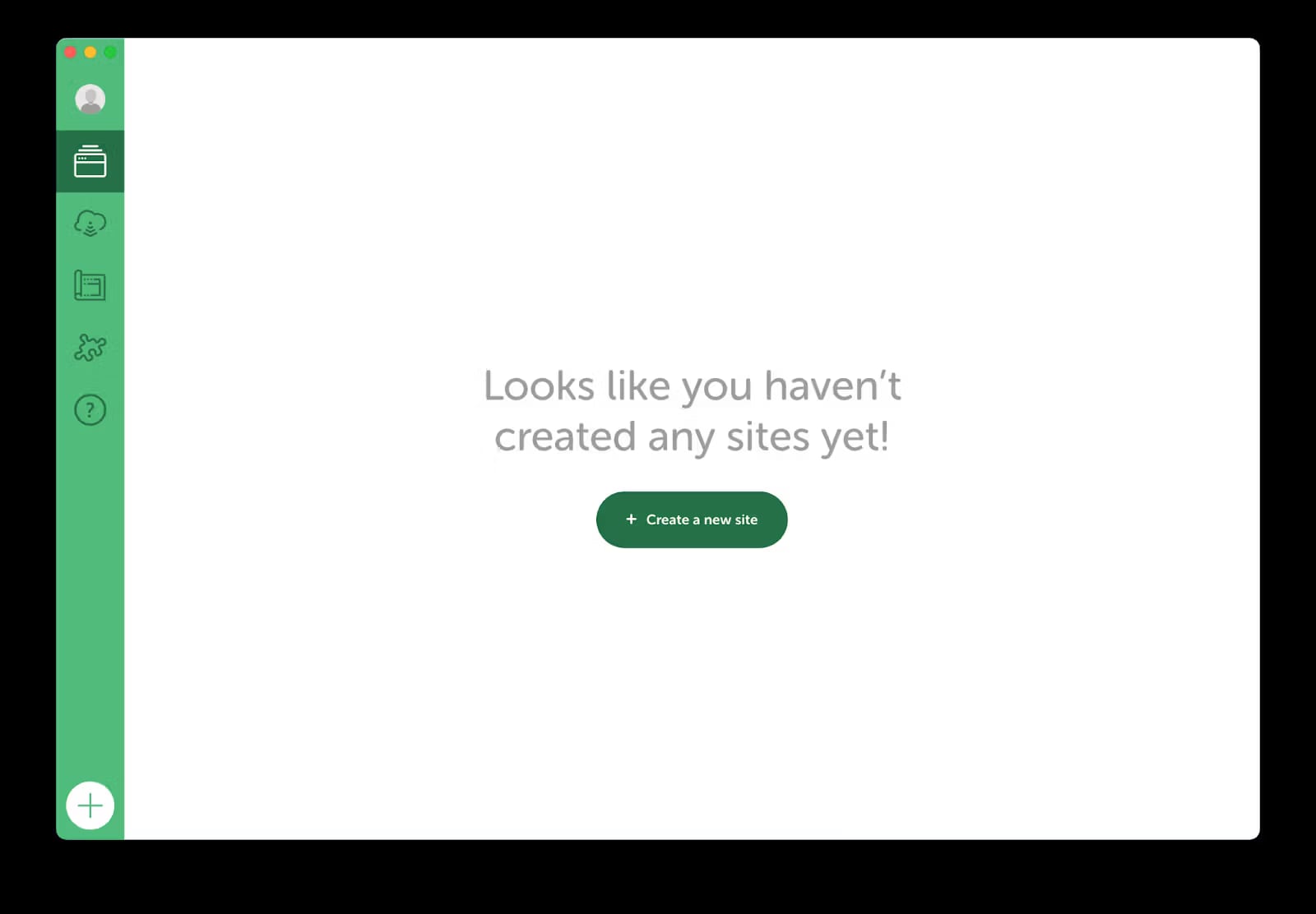 LocalWP without any sites