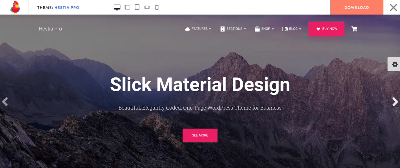 Hestia Pro is a great theme for hosting audio and video podcasts on WordPress.