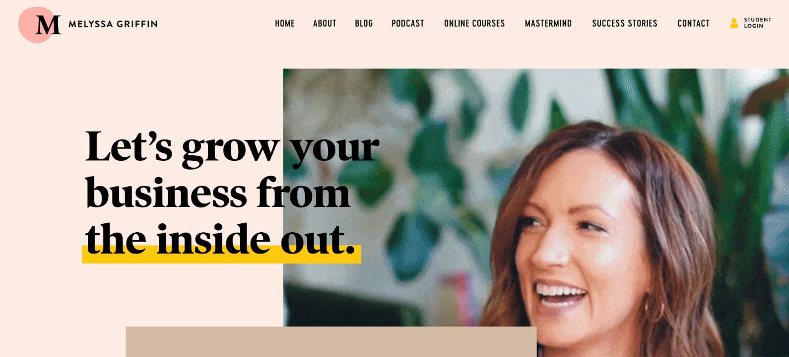 Membership site example: Melyssa Griffin