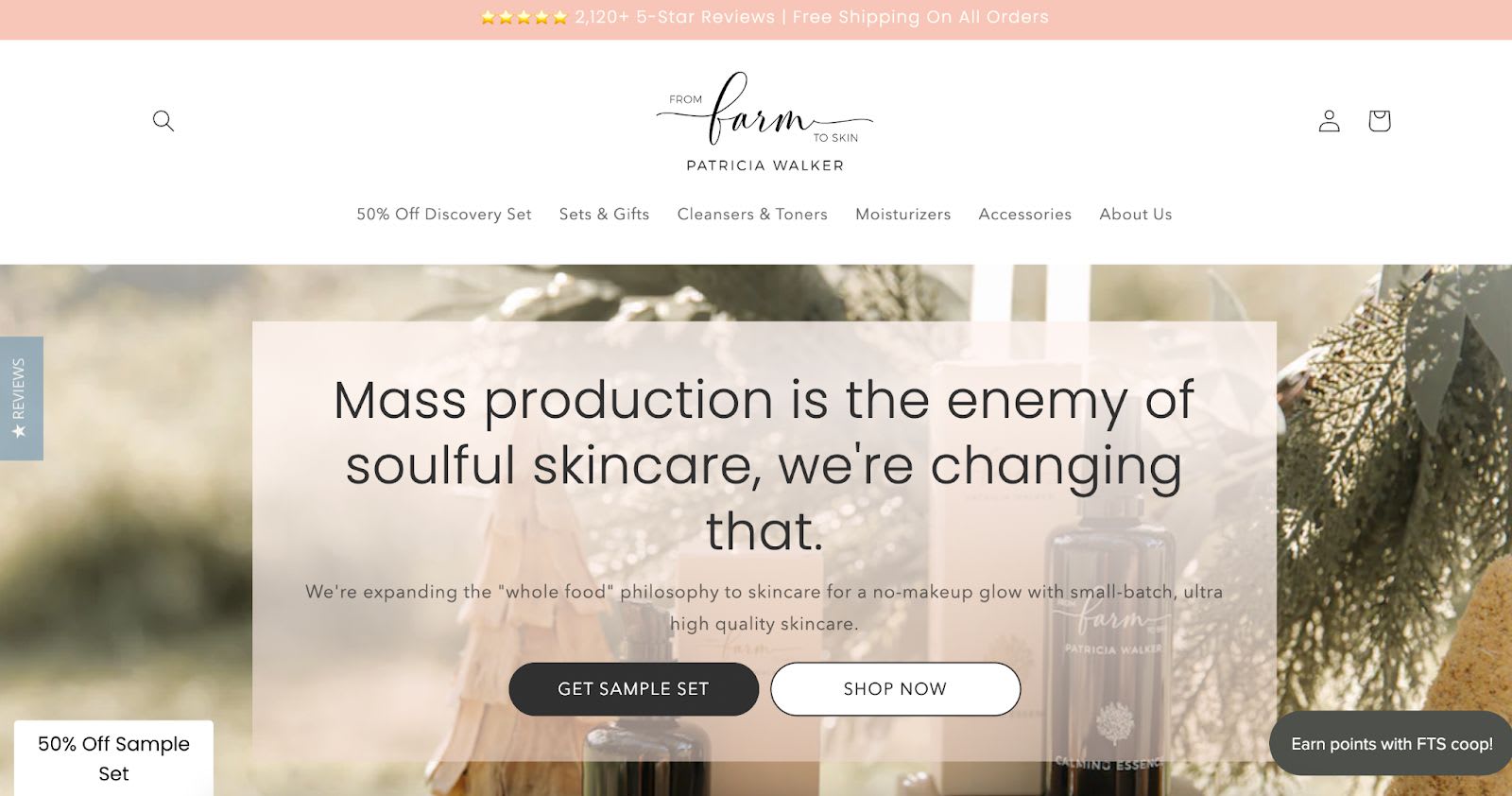 Selling organic or handmade beauty products, cleaning detergents, and food are great ecommerce business ideas.