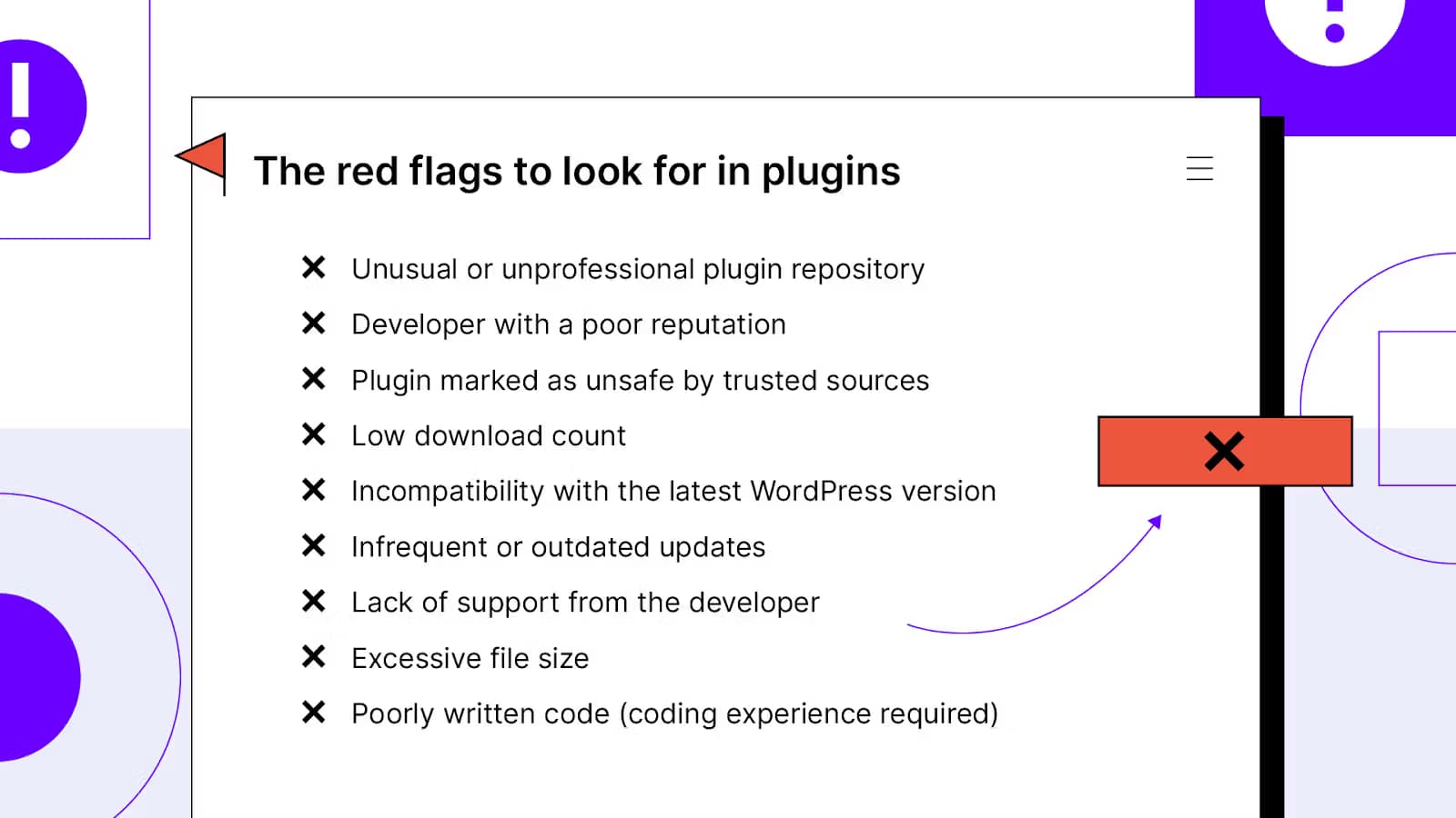 check wp plugin safety red flags