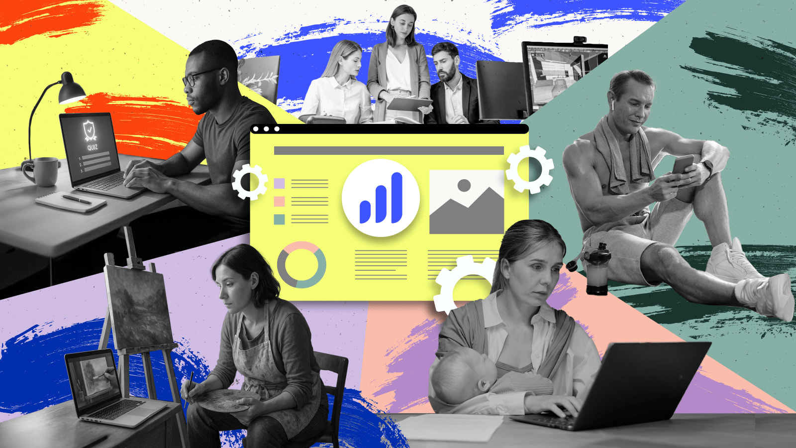 Five people working into different industries, using LearnDash to help their business.