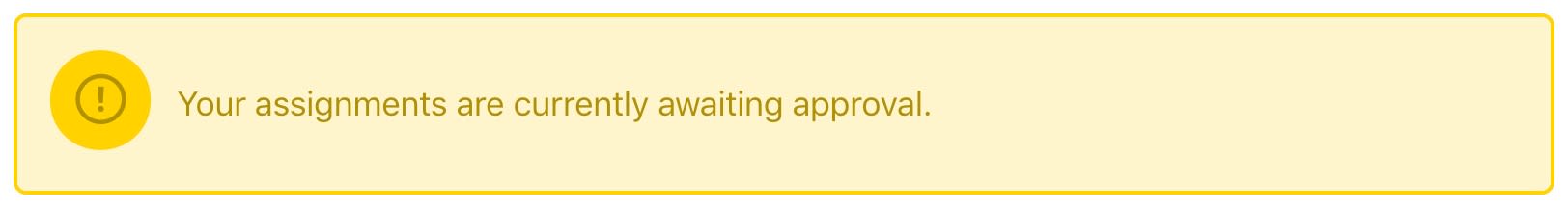 LearnDash assignments awaiting approval message