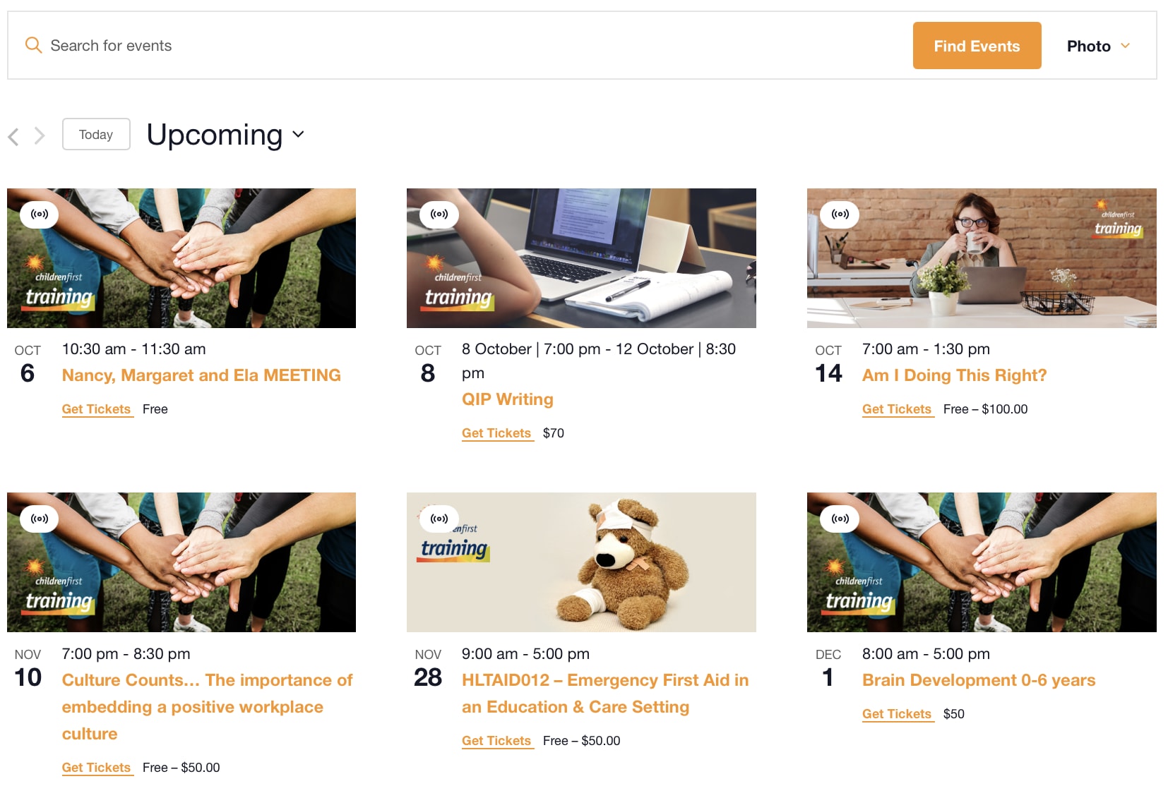Photo View for online classes