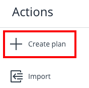 create plan button highlighted