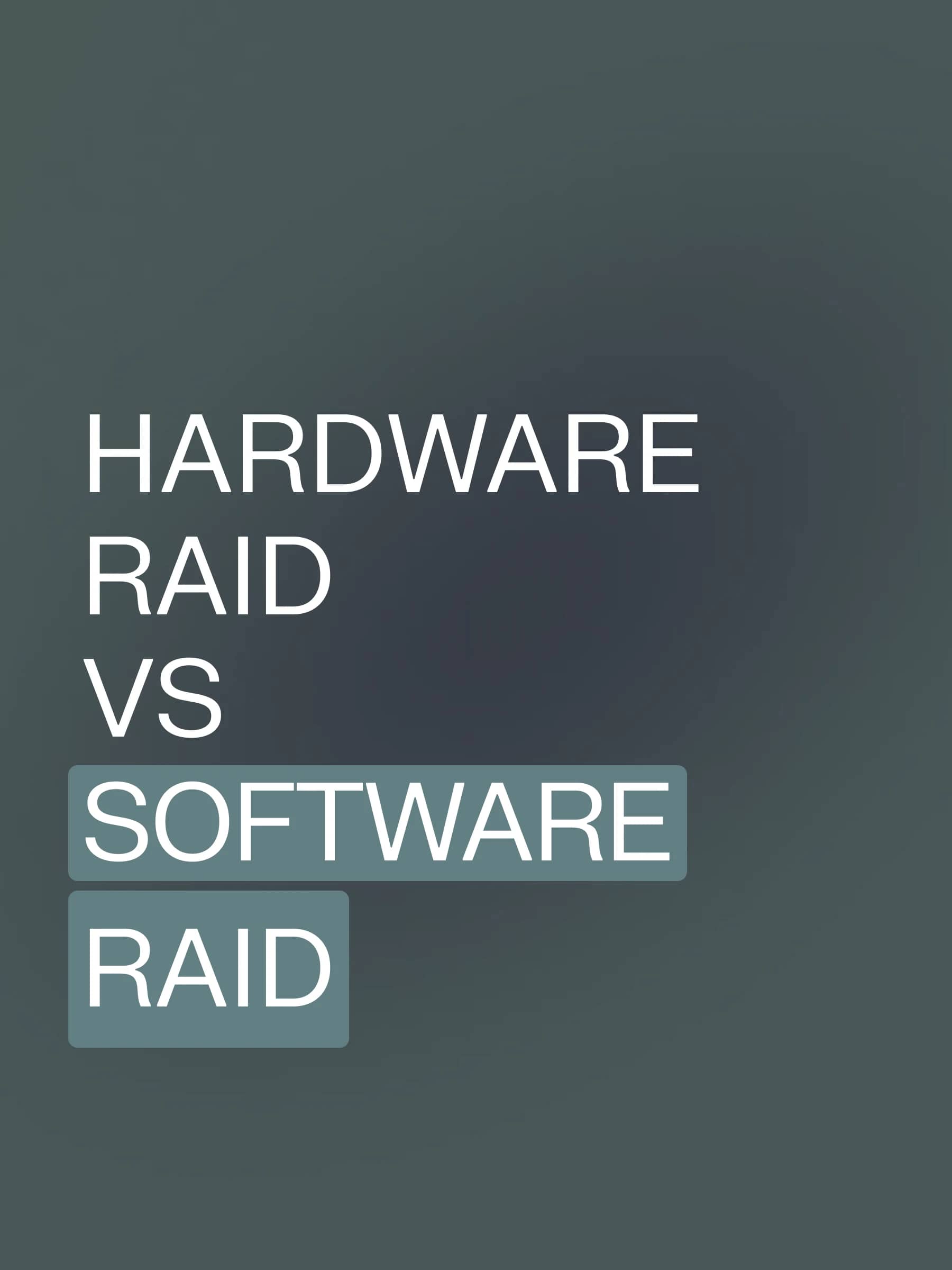 hardware raid vs software raid FG