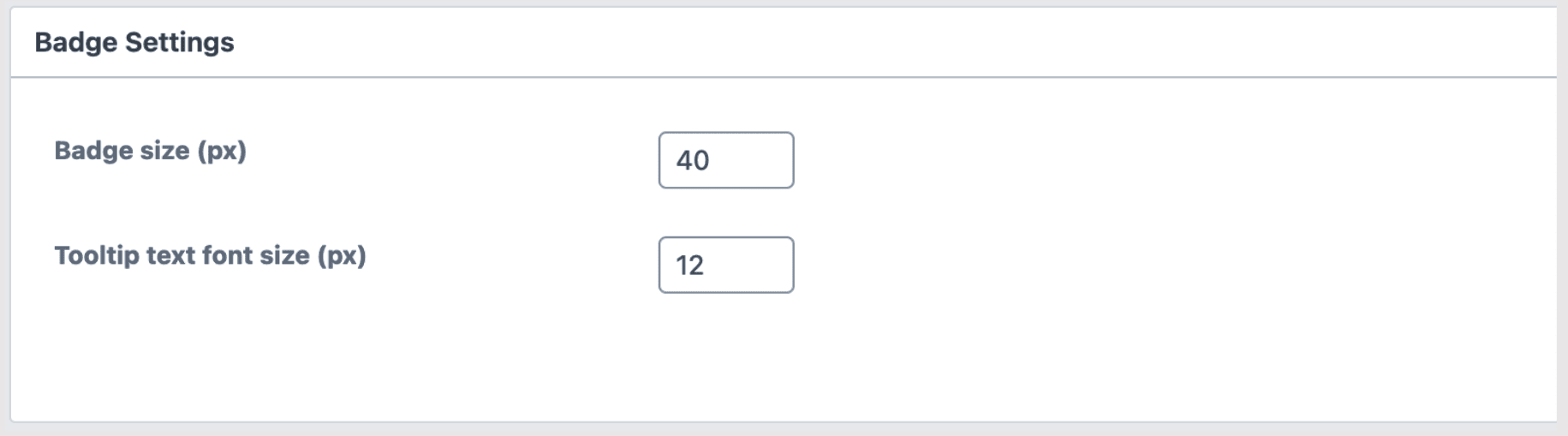 LearnDash badge settings