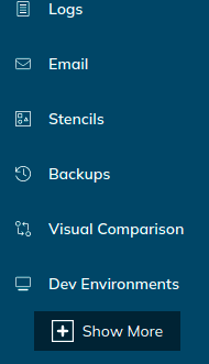 Show More on the Left Menu