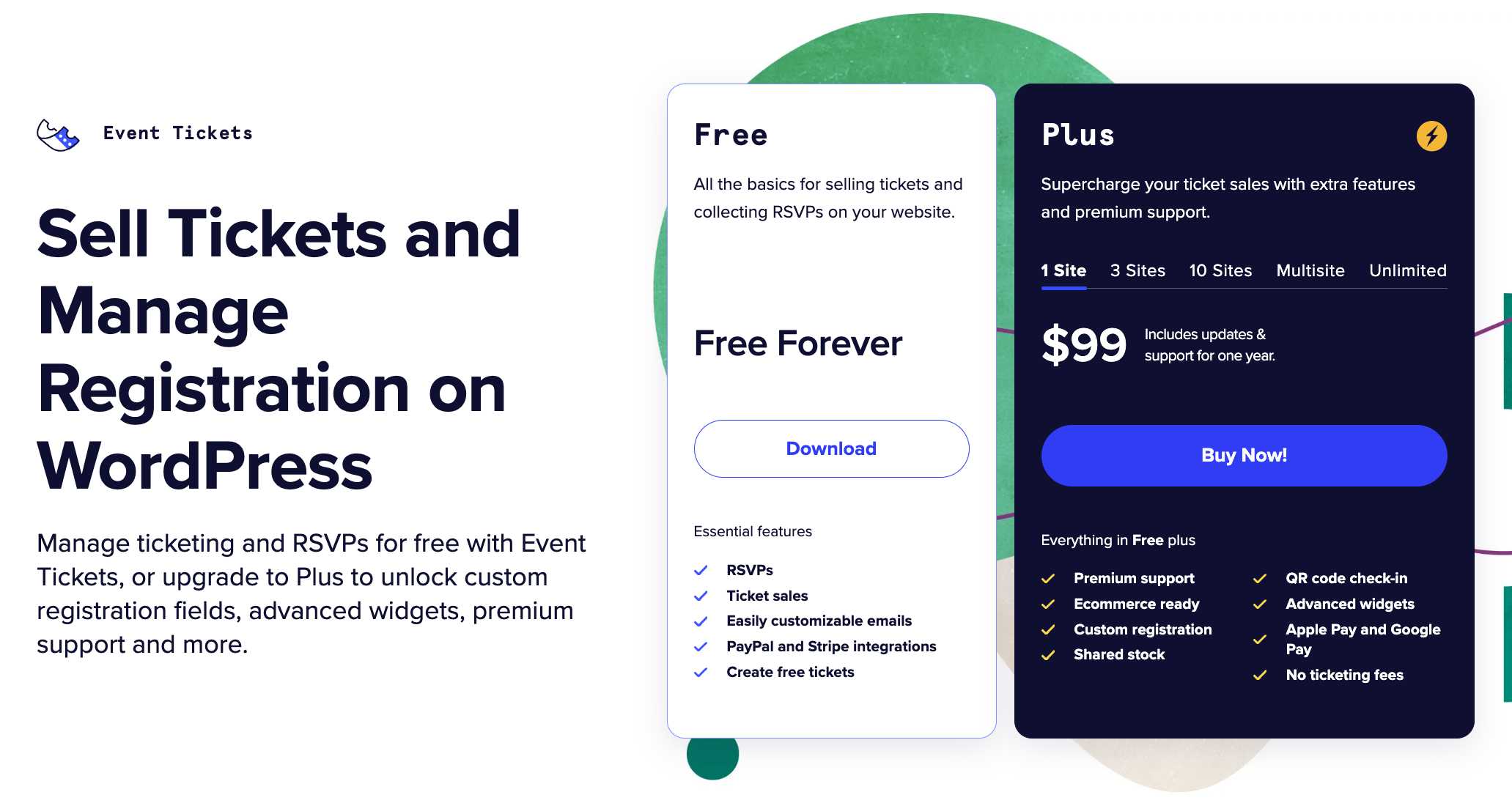 Event Tickets — Ticketing and RSVP plugin for WordPress