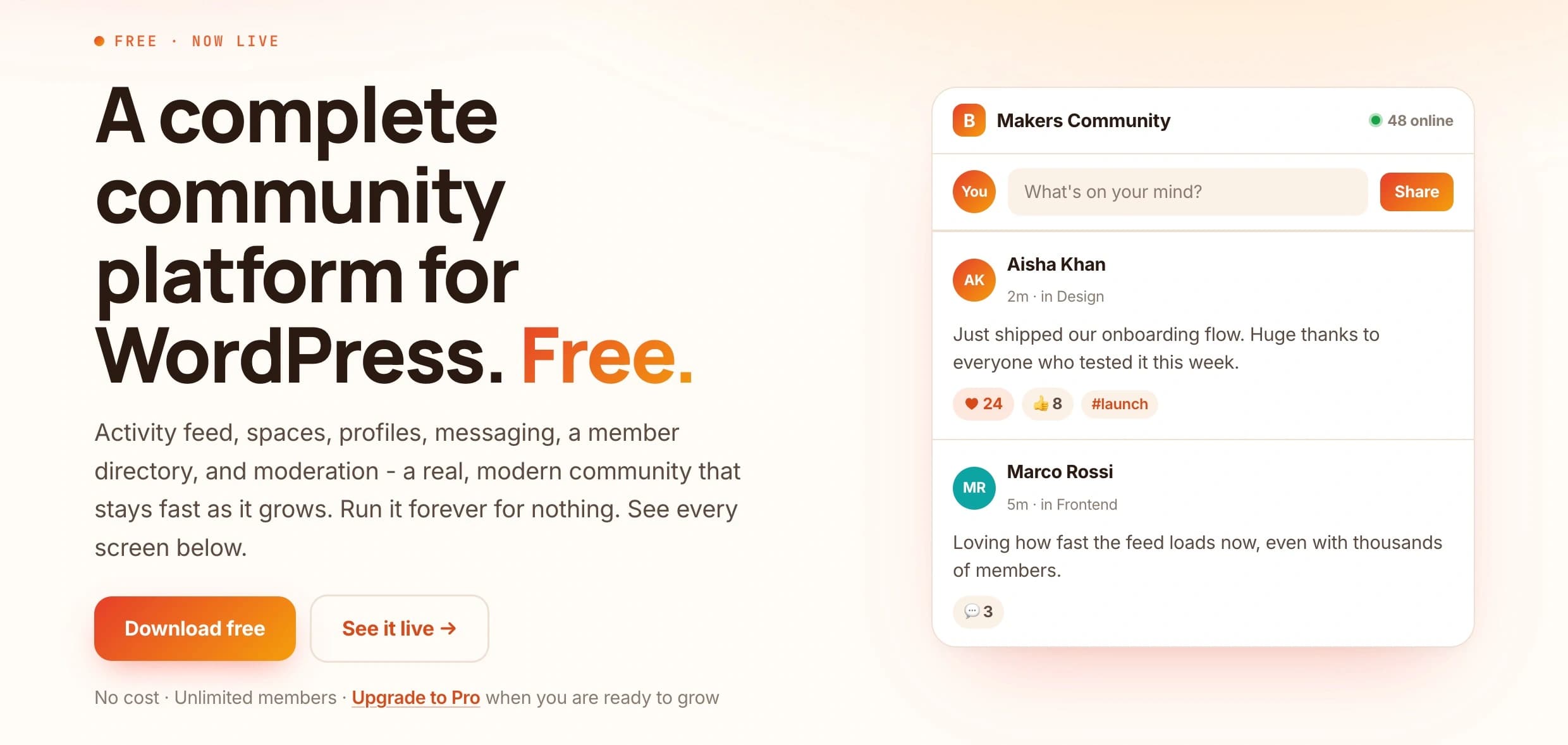 buddynext community plugin
