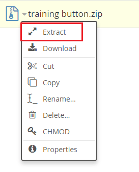 choose extract from pop up menu