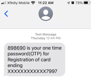 SMS authentication is a great way to secure using two factor authentication.