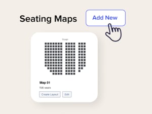 Interactive seating map displayed by the Seating plugin