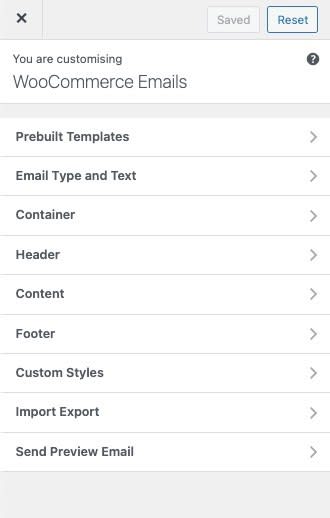 WooCommerce Customizer Settings