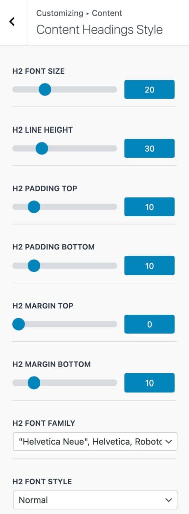 Content Heading Styles 1