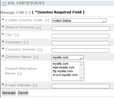 csr details screen